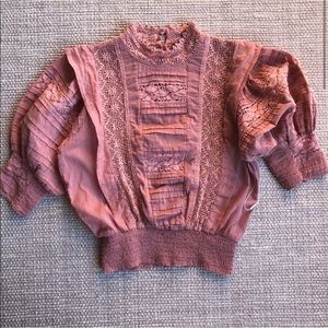 NWOT Free People Peasant Top Dolman Sleeves Size S